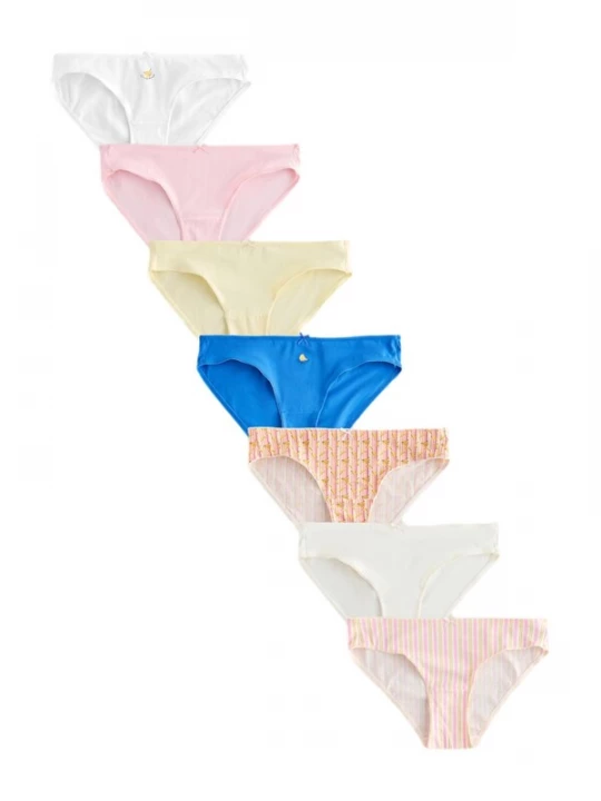 Foto van product Next Slip azuur / lichtgeel / rosa / wit
