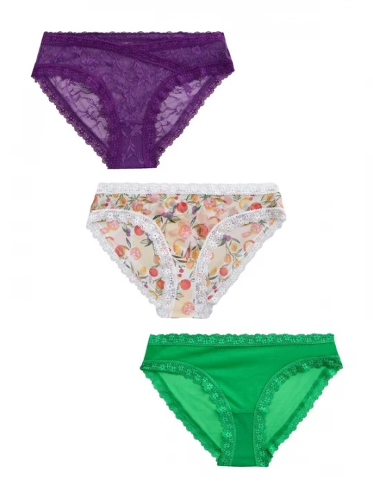 Foto van product Next Slip beige / groen / lila / wit
