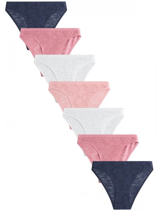 Foto van product Next Slip beige / navy / rosa / wit