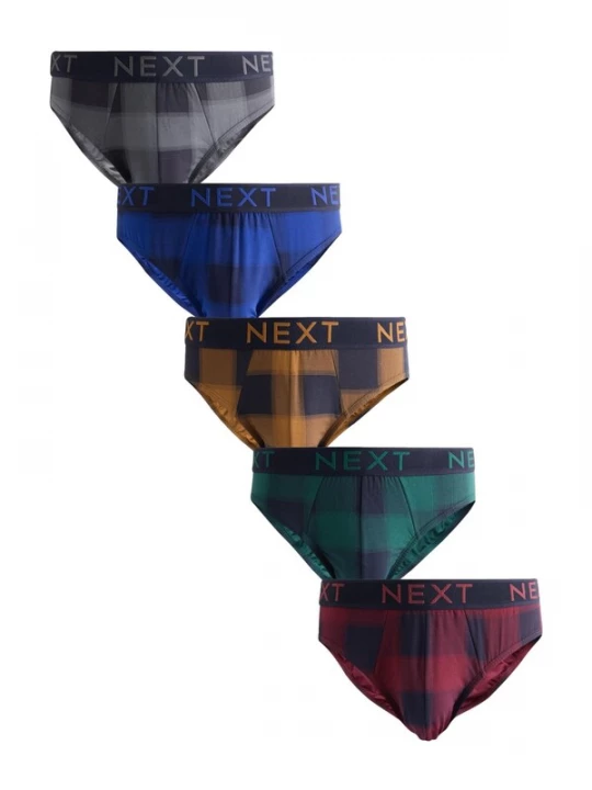Foto van product Next Slip blauw / grijs / spar / neonoranje / donkerrood