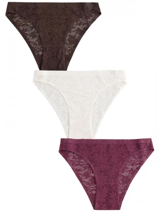 Foto van product Next Slip chocoladebruin / bourgogne / wit