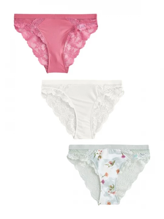 Foto van product Next Slip crème / lichtgroen / fuchsia
