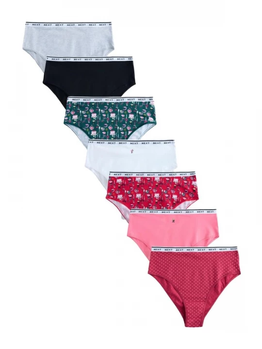 Foto van product Next Slip grijs gemêleerd / lichtroze / rood / zwart / wit
