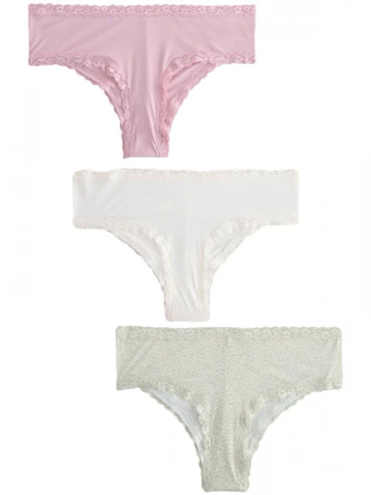 Foto van product Next Slip grijs / pastelgroen / rosa / wit
