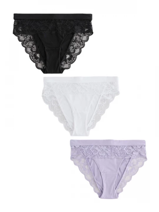 Foto van product Next Slip lavendel / zwart / wit