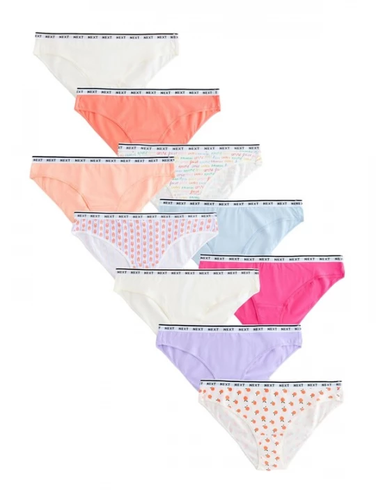 Foto van product Next Slip lichtblauw / abrikoos / pink / wit