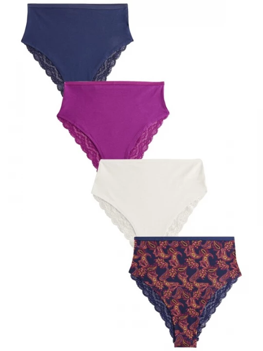 Foto van product Next Slip navy / geel / orchidee / wit