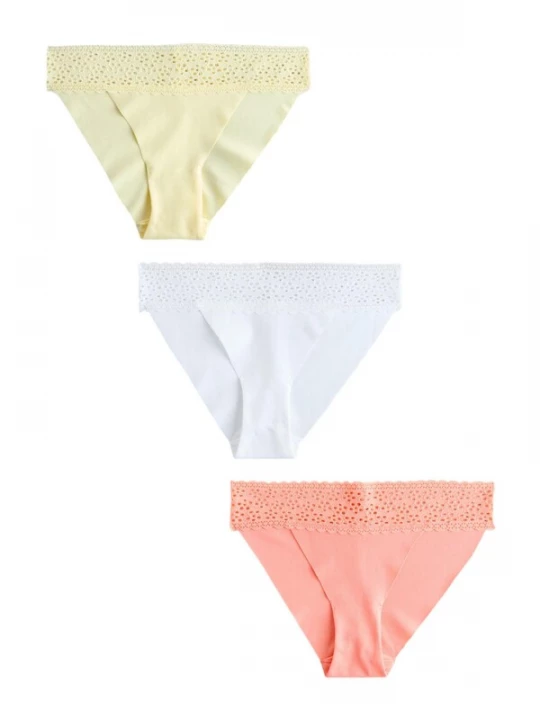 Foto van product Next Slip pasteelgeel / zalm roze / wit
