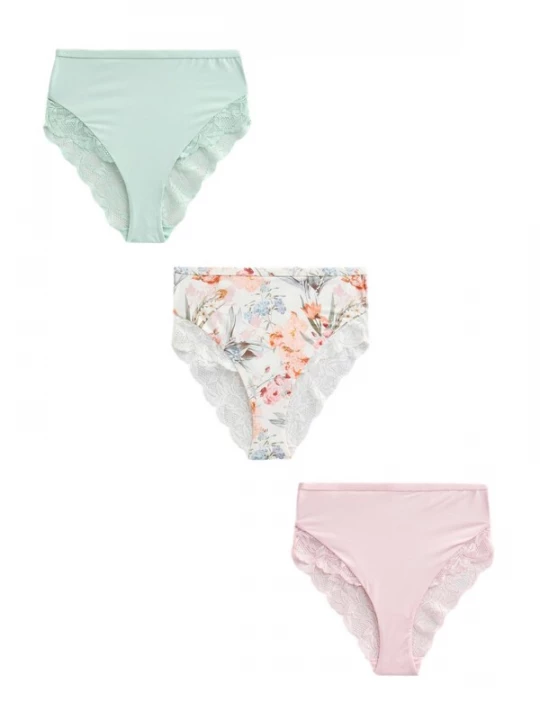 Foto van product Next Slip pastelgroen / oranje / rosa / wit