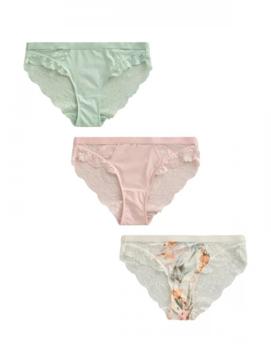 Foto van product Next Slip pastelgroen / rosa / wit