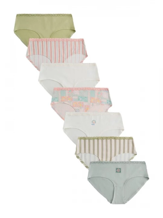 Foto van product Next Slip stone grey / groen / pink / wit