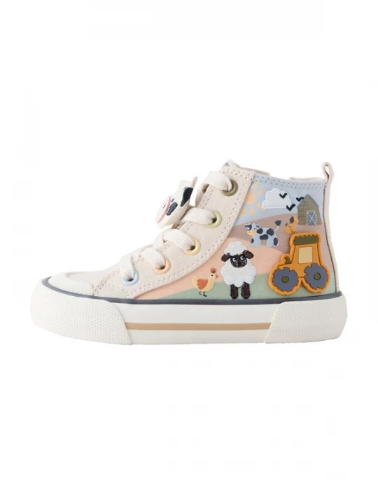 Foto van product Next Sneakers crème / lichtblauw / zwart / wit