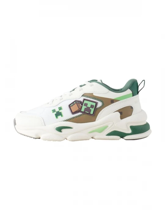 Foto van product Next Sneakers 'Minecraft' bruin / neongroen / wit
