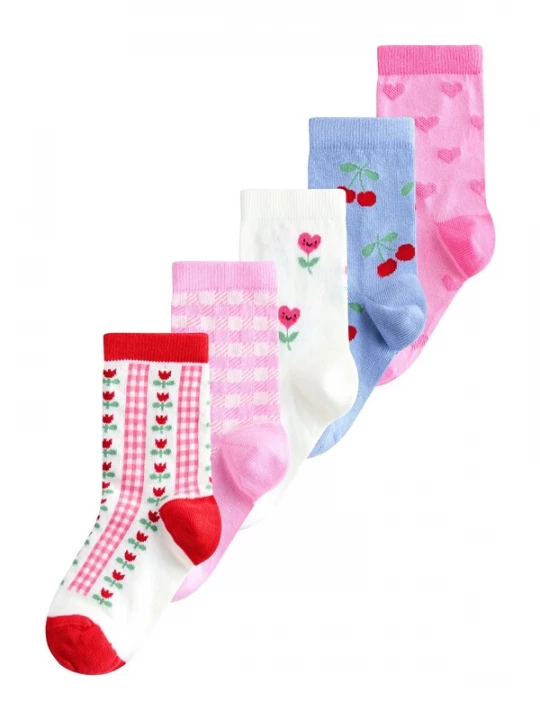 Foto van product Next Sokken azuur / rosa / rood / wit