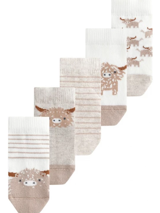 Foto van product Next Sokken beige / donkerbeige / bruin / wit
