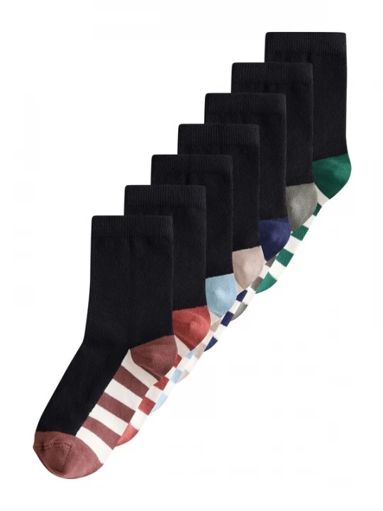 Foto van product Next Sokken beige / donkerblauw / donkergroen / zwart