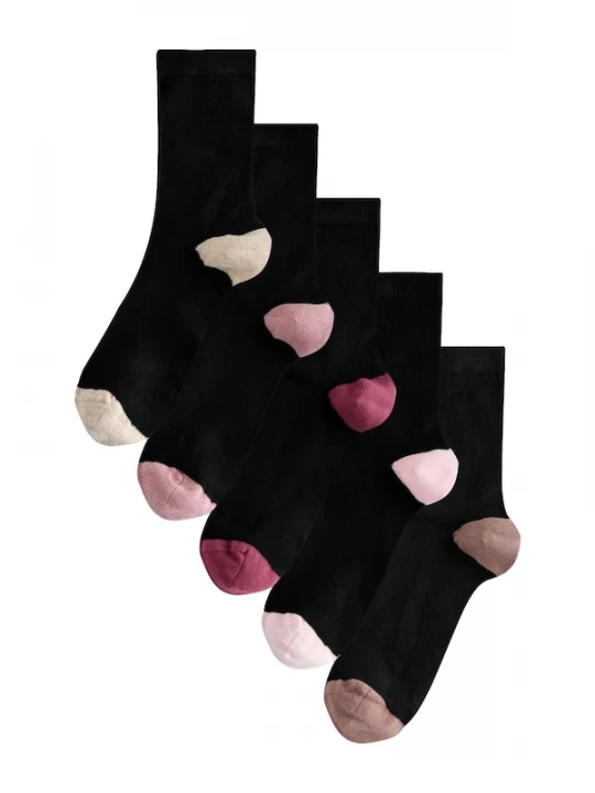 Foto van product Next Sokken beige gemêleerd / rosé / poederroze / zwart