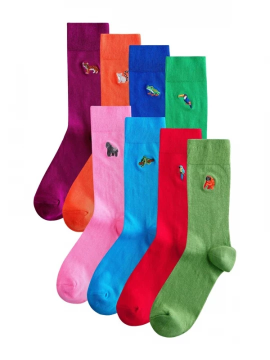 Foto van product Next Sokken blauw / azuur / limoen / kiwi / bessen / oranje / rosa / rood