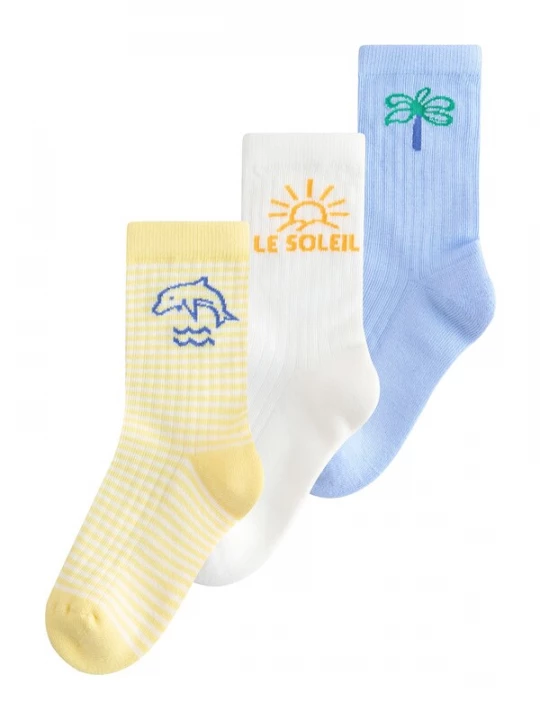 Foto van product Next Sokken blauw / geel / wit