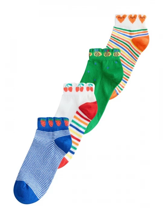 Foto van product Next Sokken blauw / groen / oranje / wit