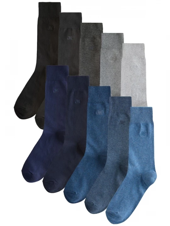 Foto van product Next Sokken blauw / navy / duifblauw / antraciet / lichtgrijs / donkergrijs / zwart