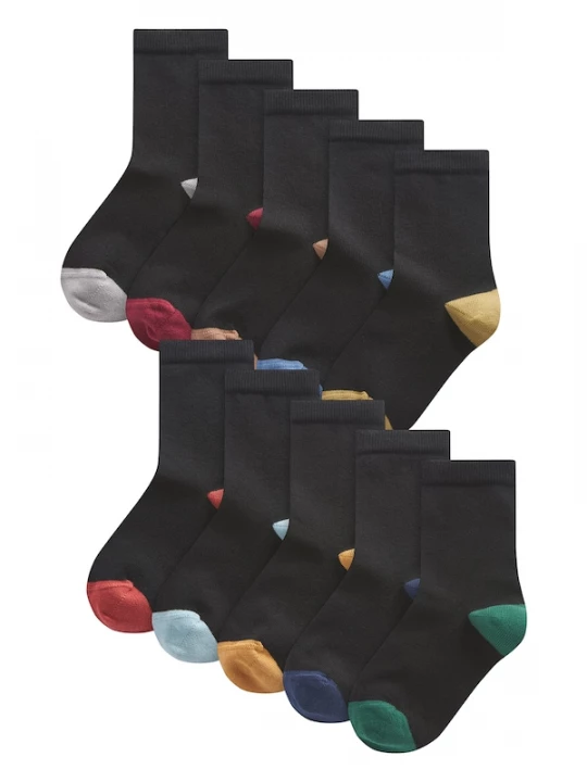 Foto van product Next Sokken blauw / smaragd / rood / zwart