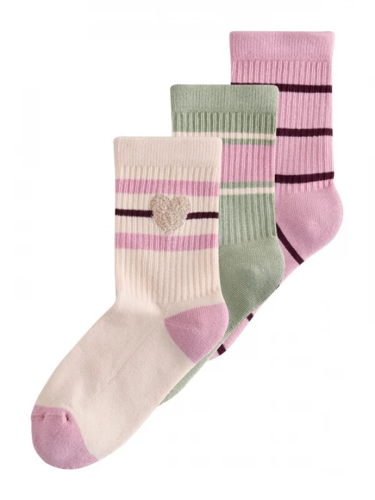 Foto van product Next Sokken crème / pastelgroen / pink / wijnrood
