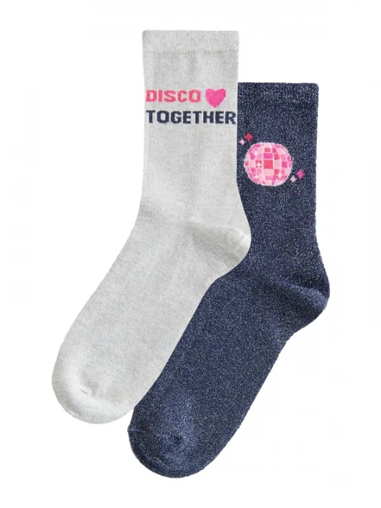 Foto van product Next Sokken 'Disco Together' navy / lichtgrijs / fuchsia