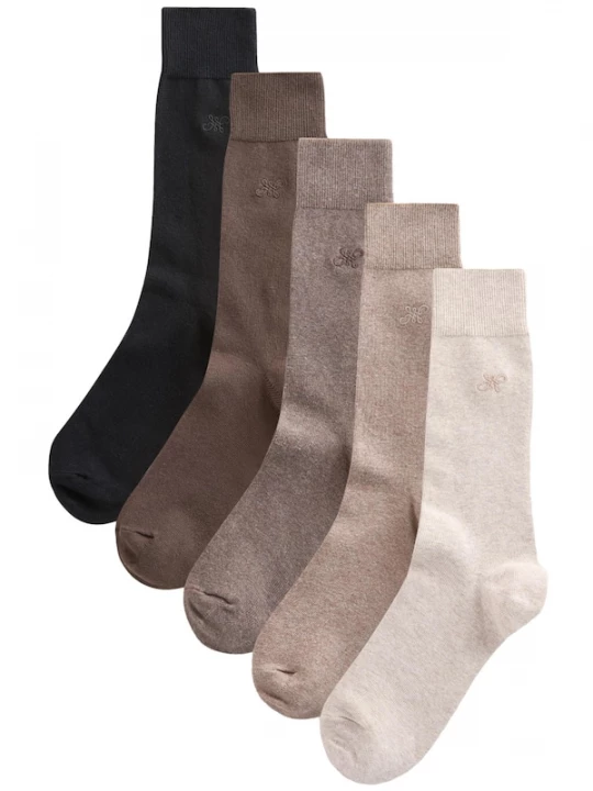 Foto van product Next Sokken ecru / beige gemêleerd / chocoladebruin / zwart