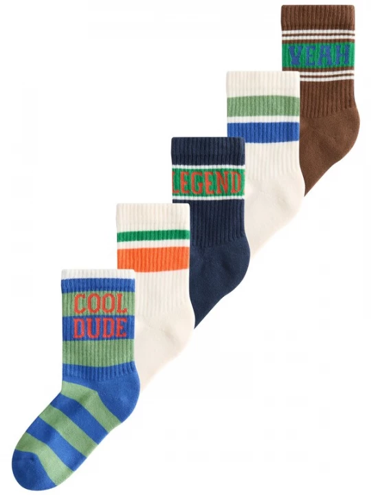 Foto van product Next Sokken ecru / navy / brokaat / groen / oranje