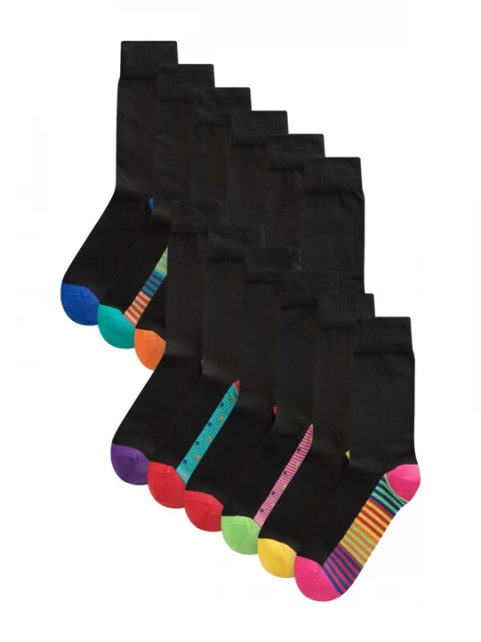 Foto van product Next Sokken gemengde kleuren / zwart