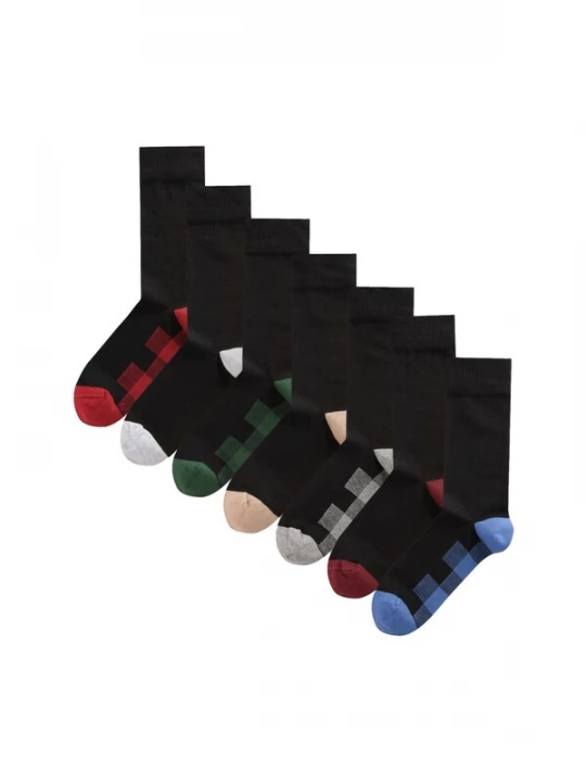 Foto van product Next Sokken grijs / groen / donkerrood / zwart