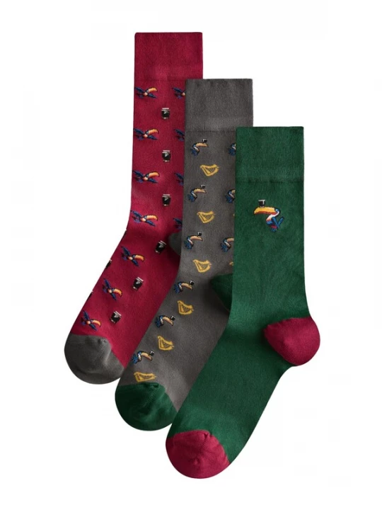 Foto van product Next Sokken grijs / groen / rood / zwart