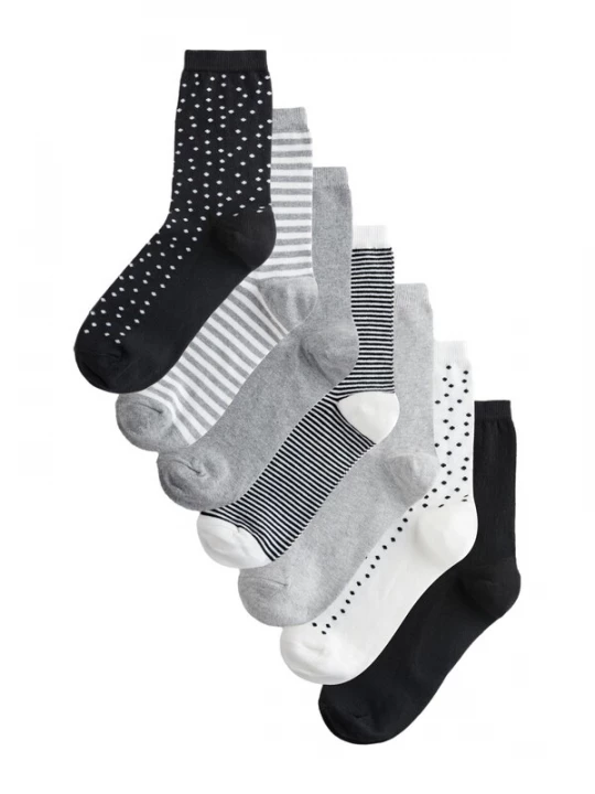 Foto van product Next Sokken grijs / zwart / wit