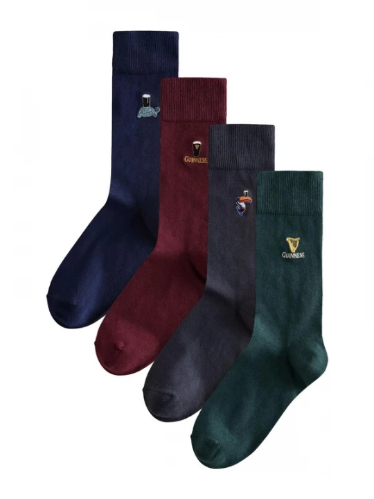 Foto van product Next Sokken 'Guinness' donkerblauw / donkergrijs / spar / wijnrood