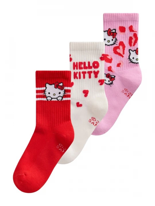 Foto van product Next Sokken 'Hello Kitty' pink / rood / zwart / wit