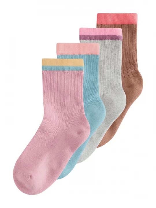 Foto van product Next Sokken lichtblauw / bruin / grijs gemêleerd / pink