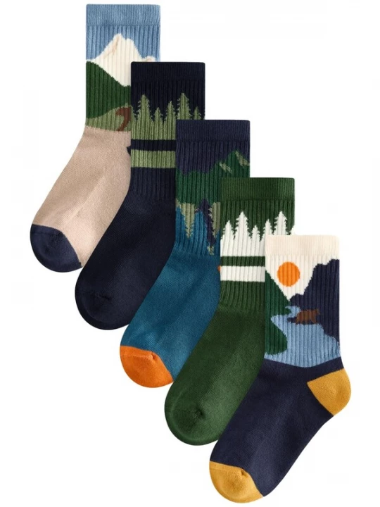 Foto van product Next Sokken lichtblauw / donkerblauw / geel / groen