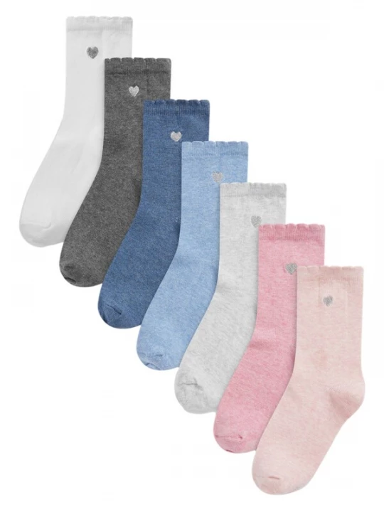 Foto van product Next Sokken lichtblauw / grafiet / rosa / wit
