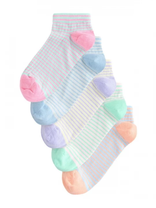 Foto van product Next Sokken lichtblauw / mintgroen / rosa / wit