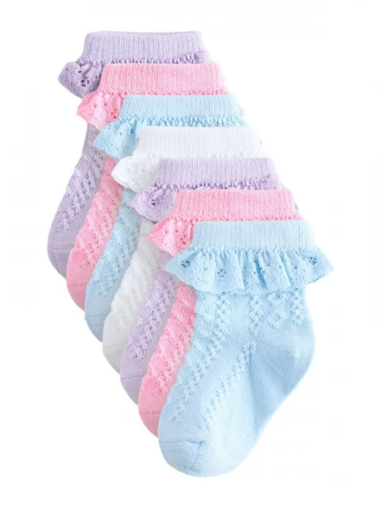 Foto van product Next Sokken lichtblauw / sering / rosa / wit