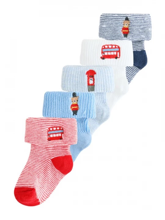 Foto van product Next Sokken marine / blauw gemêleerd / rood / wit