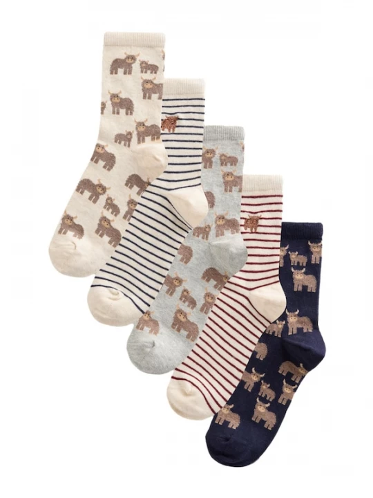 Foto van product Next Sokken navy / bruin / zwart / wit
