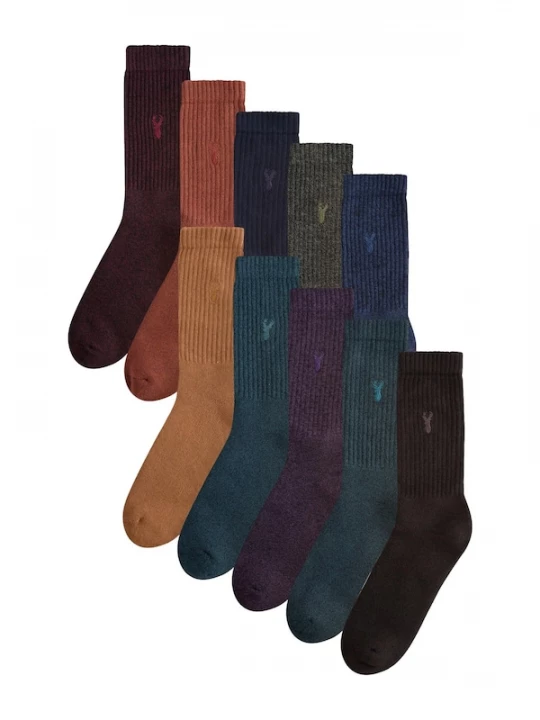 Foto van product Next Sokken navy / kastanjebruin / ombergrijs / bordeaux
