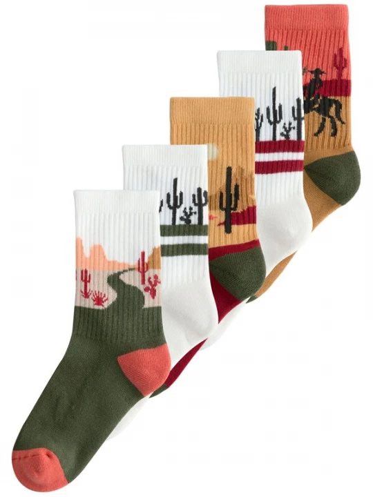 Foto van product Next Sokken pueblo / jade groen / zwart / wit