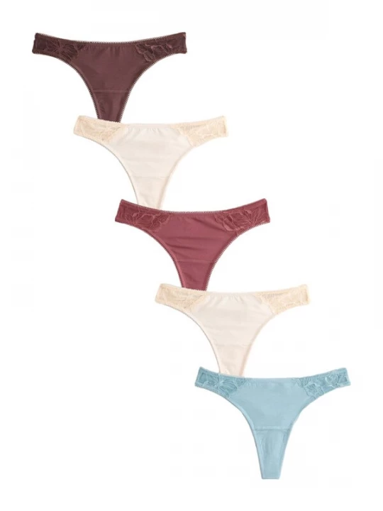 Foto van product Next String crème / lichtblauw / donkerbruin / donkerrood