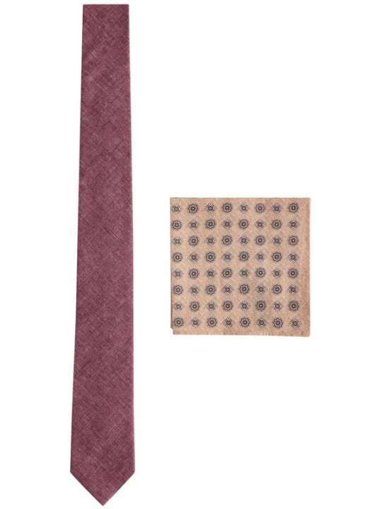 Foto van product Next Stropdas beige / bruin / bordeaux / wit