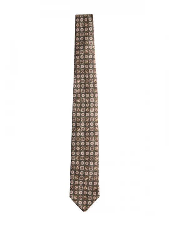 Foto van product Next Stropdas beige / donkerbruin / donkergroen