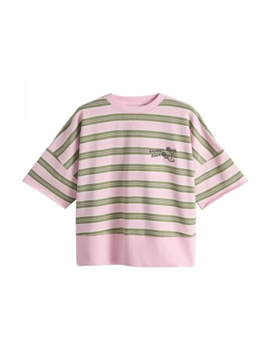 Foto van product Next Sweatshirt 'Happy Hour' chocoladebruin / pastelgroen / rosa / wit