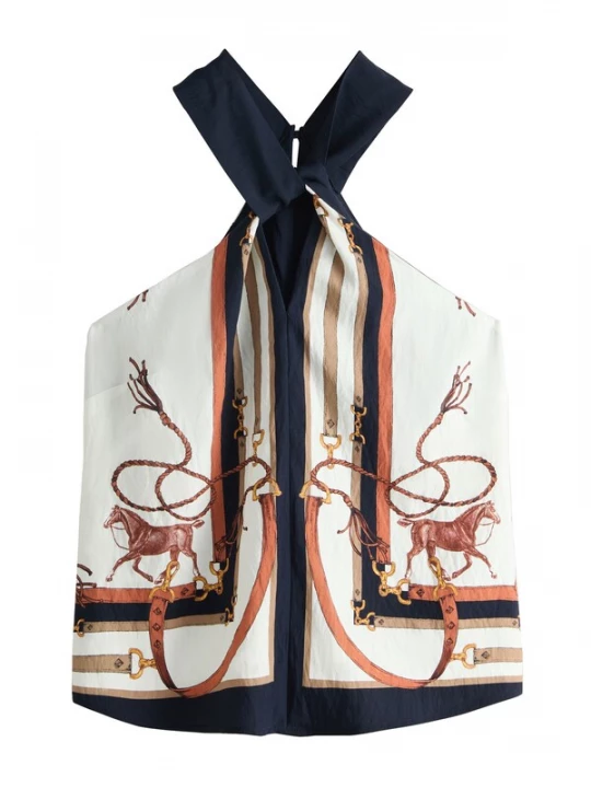 Foto van product Next Top ecru / navy / kastanjebruin / taupe